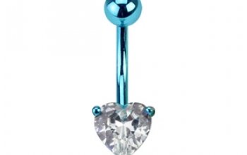 Piercing do pupíku - srdíčko - WP01275-G