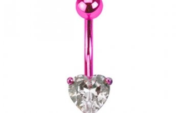 Piercing do pupíku - srdíčko - WP01275-G