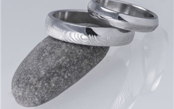 KREDUM® Hynek Kalista Dámský prsten damasteel Prima duo - velikost 61 - KS1006-61