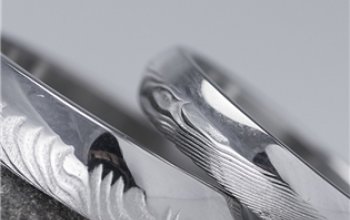 KREDUM® Hynek Kalista Dámský prsten damasteel Prima duo - velikost 61 - KS1006-61