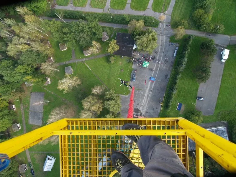 Bungee jumping z jeřábu ve dvou