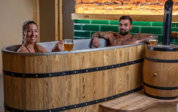 Pivní lázně s degustačním menu v Pivovaru Zlatá kráva
