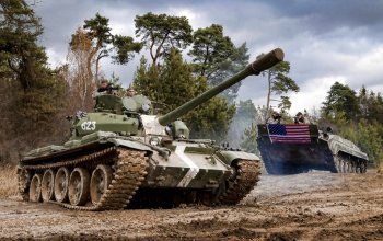 Řízení obrněného bojového tanku T-55