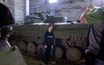 Jízda obrněným transportérem BVP