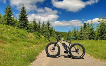 Jízda na sněhu na fatbike