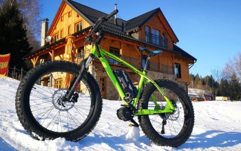 Jízda na sněhu na fatbike