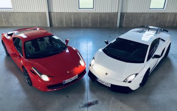 Souboj titánů: Ferrari 458 Italia vs Lamborghini Gallardo LP 570-4 v Čechách Praha