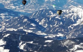 Zimní vyhlídkový let balónem nad Alpami Zahraničí