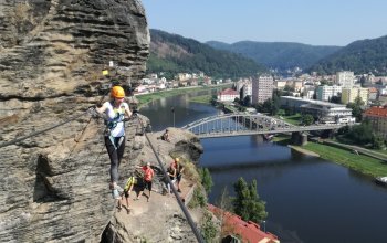 Via ferrata se zkušeným instruktorem