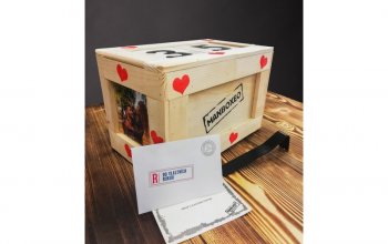 Originální dárková bedna XXL se suchým vínem