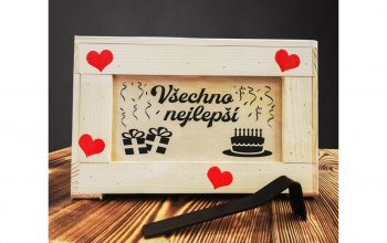 Originální dárková bedna XXL se suchým vínem