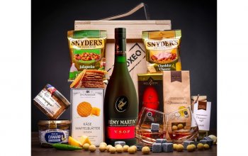 Originální dárková bedna s cognacem VSOP