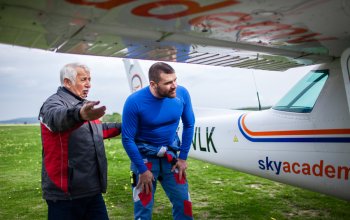 Vzrušující pilotování letadla na zkoušku