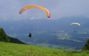 Tandem paragliding: Termický let