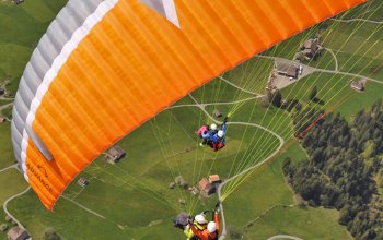Tandem paragliding: Termický let