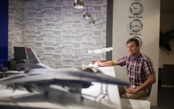 Letecký trenažér malého sport. letadla - pohyblivý Praha