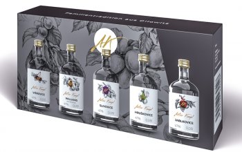 Dárkové balení luxusních ovocných pálenek: 5×0,05 l