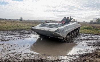 Řízení tanku T-55 a BVP-1 + střelba na střelnici
