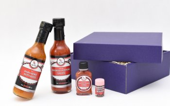 Dárkové balení extrémně pálivých chilli omáček…