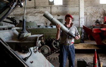 Jízda v obrněném bojovém tanku T-55
