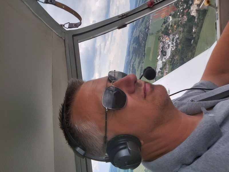 Vzrušující pilotování letadla na zkoušku