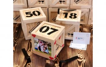 Originální dárková bedna s vodkou Celá ČR