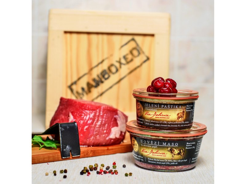 Originální dárková bedna pro masožravce Celá ČR