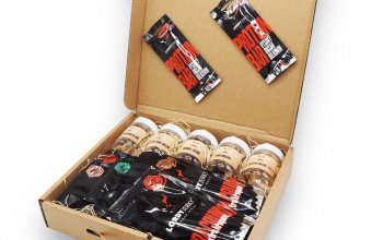 Degustační box se sušeným masem a oříšky