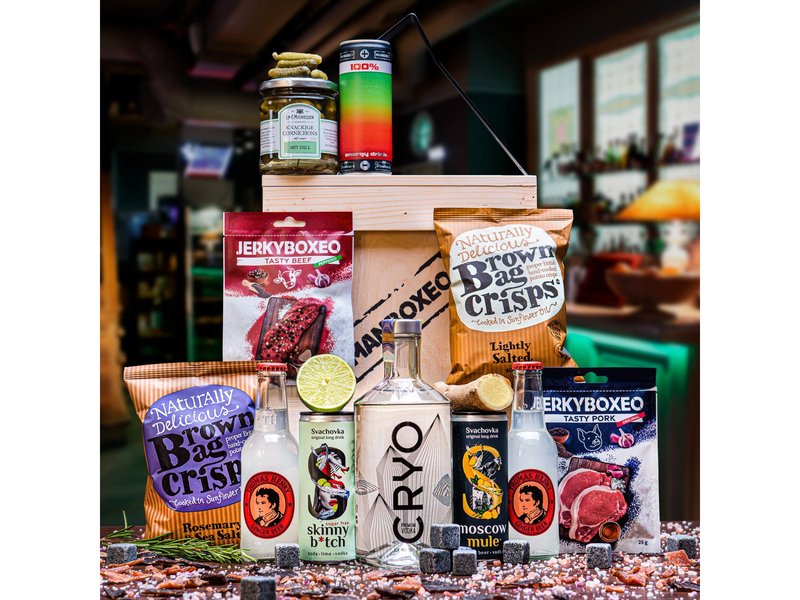 Originální dárková bedna s vodkou Celá ČR