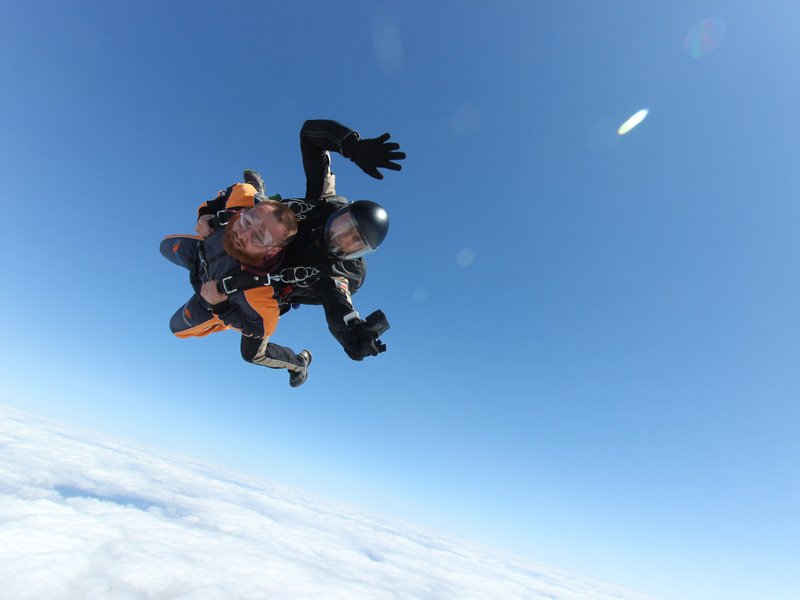 Tandemový seskok padákem