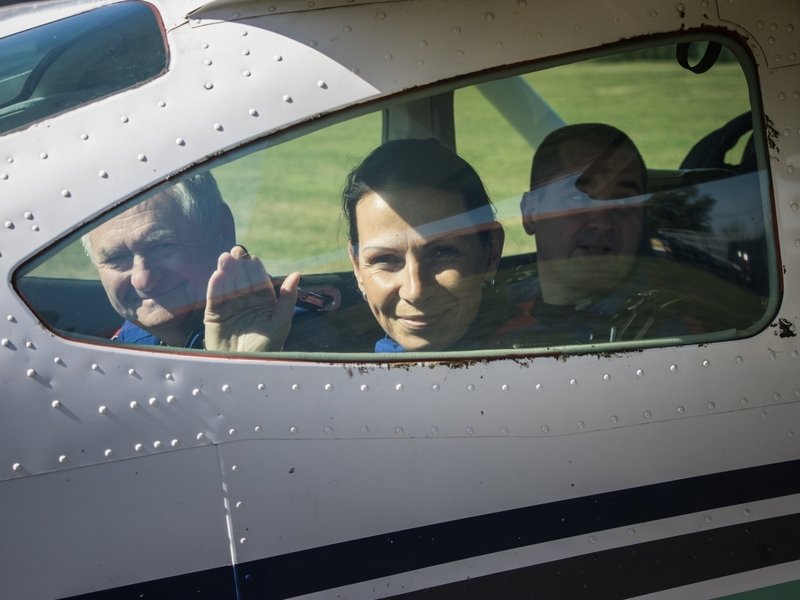 Tandemový seskok padákem