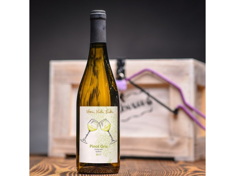 Dámská dárková truhla se suchým bílým vínem Celá ČR