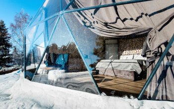 Glamping v Beskydech s wellness a snídaní