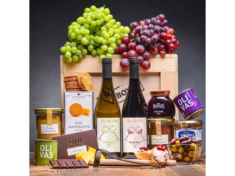 Originální dárková bedna XXL se suchým vínem Celá ČR