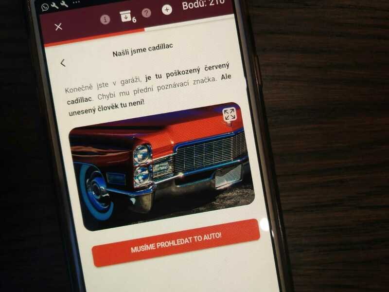 Venkovní úniková hra: Únos červeného cadillacu