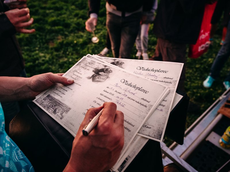 Soukromý let balónem Vysočina