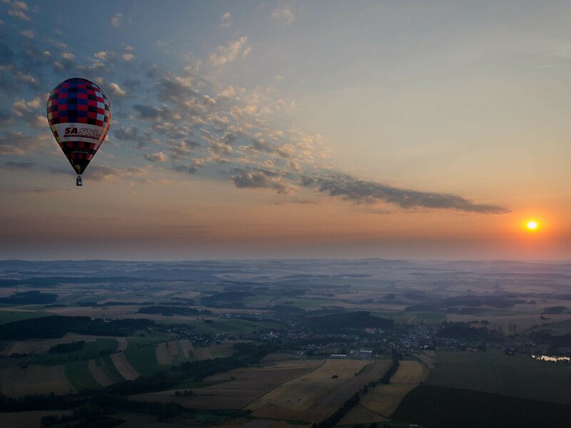 Soukromý let balónem Vysočina