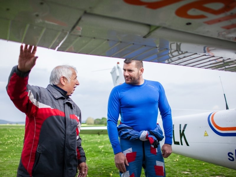 Vzrušující pilotování letadla na zkoušku