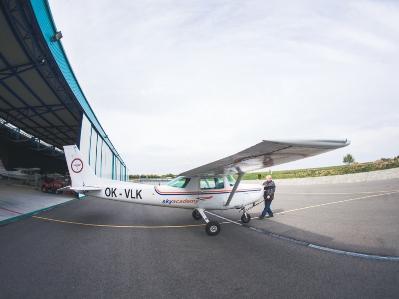 Vzrušující pilotování letadla na zkoušku