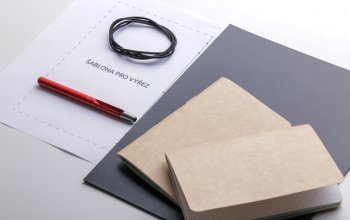Sada na výrobu velkého koženého zápisníku