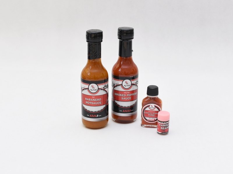 Dárkové balení extrémně pálivých chilli omáček