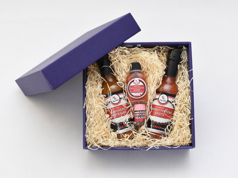 Dárkové balení extrémně pálivých chilli omáček
