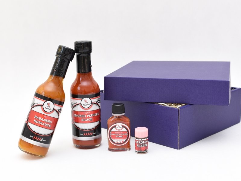 Dárkové balení extrémně pálivých chilli omáček