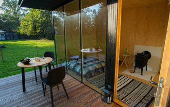 Ubytování: Tiny house s vlastní saunou