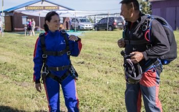 Tandemový seskok padákem