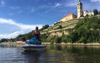 Jízda na vodním skútru