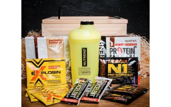 Dárková bedna s páčidlem pro muže Fitness maxi NUTREND Celá ČR