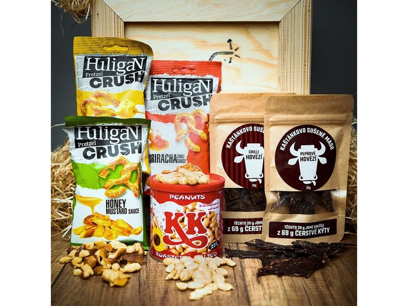 Dárková bedna s páčidlem pro muže s vodkou Amundsen Celá ČR