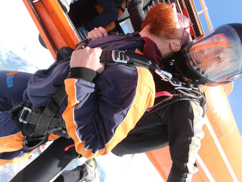 Tandemový seskok padákem