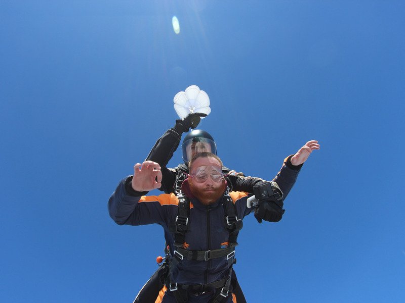 Tandemový seskok padákem